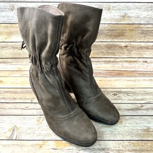 Clarks Womens Brown Artisan Collection Cubcged Shaft Lace Up Back Ankle Boots 8M